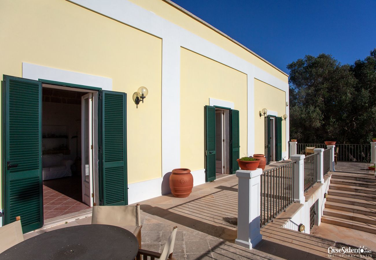 Ferienhaus in Santa Cesarea Terme - Villa Meerblick Strand von Porto Miggiano 4 Schlafzimmer m300