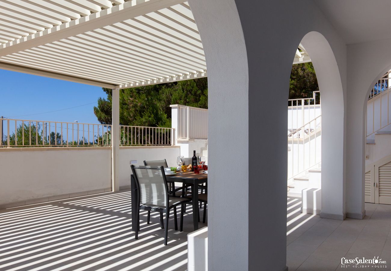 Wohnung in Pescoluse - Ferienwohnung mit Terrasse, Meerblick zum Strand von Pescoluse m611