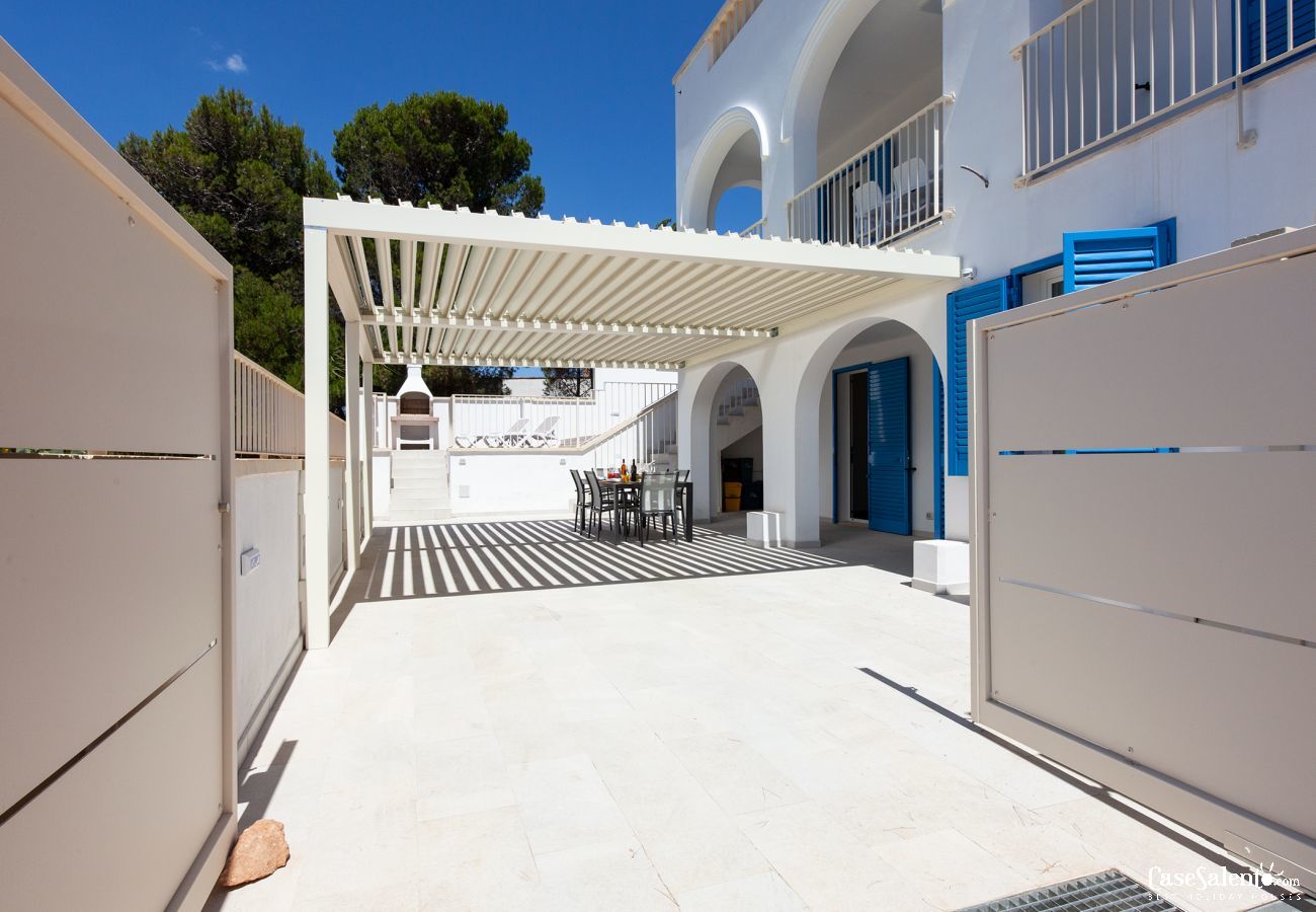 Wohnung in Pescoluse - Ferienwohnung mit Terrasse, Meerblick zum Strand von Pescoluse m611