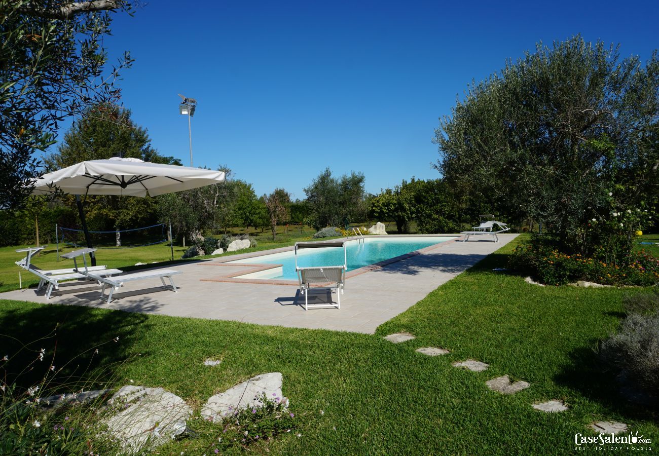 Ferienwohnung in Muro Leccese - Studio-Wohnung in Villa mit Pool und Volleyball m661