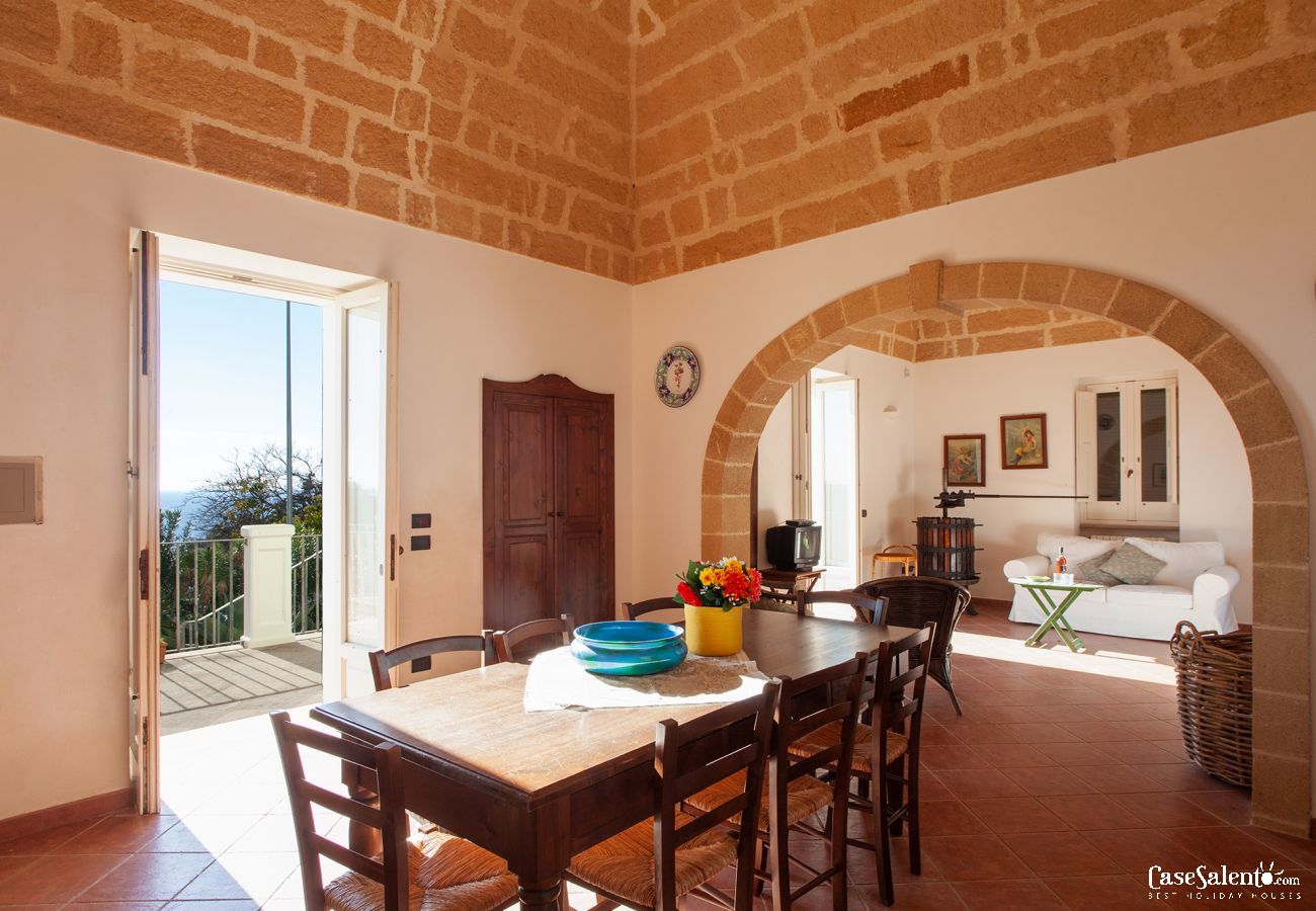 Maison à Santa Cesarea Terme - Villa avec vue sur la mer à Porto Miggiano, 4 chambres m300